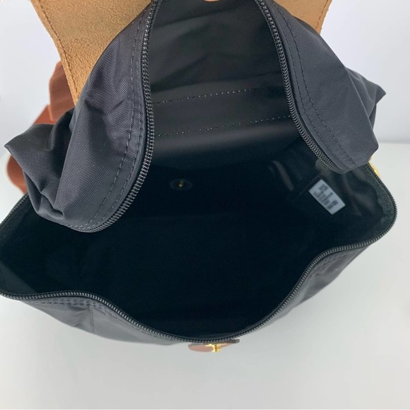 Longchamp Black and Brown Backpack - Picture 6 of 11